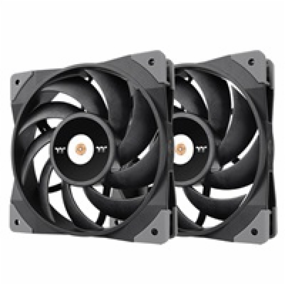 THERMALTAKE Ventilátor Toughfan 12 2-Pack, 2x120mm, černá