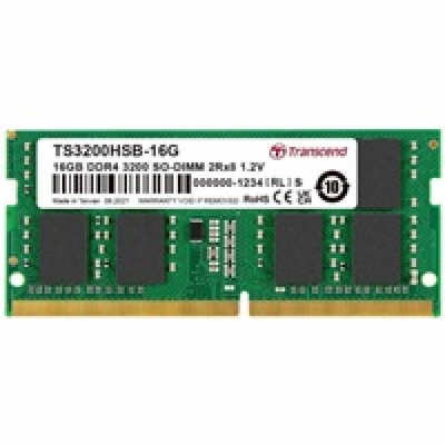 TRANSCEND SODIMM DDR4 16GB 3200MHz 2Rx8 1Gx8 CL22 1.2V