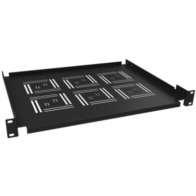 Solarix Police 19" 1U 350mm ukládací plato BK úchyt na př...
