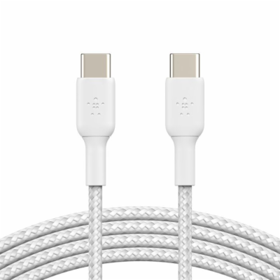 Belkin BOOST CHARGE USB-C/USB-C kabel, 2m, bílý - odolný