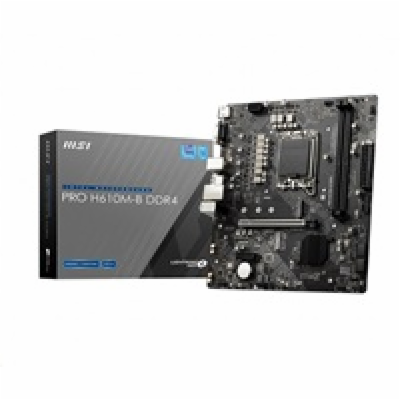BAZAR - MSI MB Sc LGA1700 PRO H610M-B DDR4, Intel H610, 2...