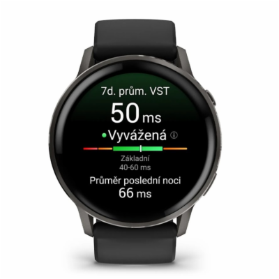 Venu 4 - 45 mm, Slate a Černý silikonový řemínek