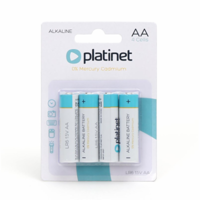 PLATINET alkalické baterie LR6/AA blister*4 ks
