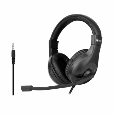 C-TECH sluchátka s mikrofonem MHS-05, 4 pin 3,5mm jack, o...