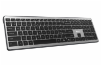 C-TECH klávesnice Quallis KB-118 Dual mode, bezdrátová, BT5.0 + 2,4GHz, scissors tlačítka, USB nano receiver, CZ/SK