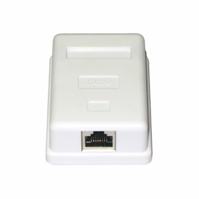 XtendLan Zásuvka 1x RJ-45, Cat5e, stíněná, na zeď, osazená