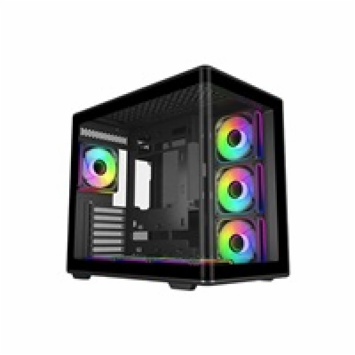 Cooler Master case Elite 600, ATX, Průhledná bočnice, 7x ...