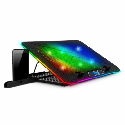 EVOLVEO Ania 9RGB, chladící podložka pod notebook, 6x ven...