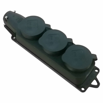 Vícenásobná zásuvka gumová GZF103 IP54