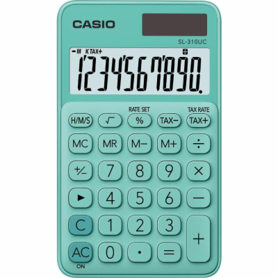 Casio SL 310 UC GN Kapesní kalkulačka, zelená