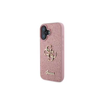 Guess PU Fixed Glitter 4G Metal Logo Zadní Kryt pro iPhon...