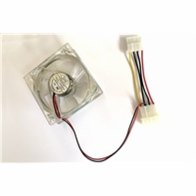 EUROCASE ventilátor 80mm, 12V/0,14A, prosvětlený RGB (molex)