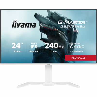 iiyama G-Master/GB2471HSU-W1/23,8"/IPS/FHD/240Hz/0,3ms/Bí...