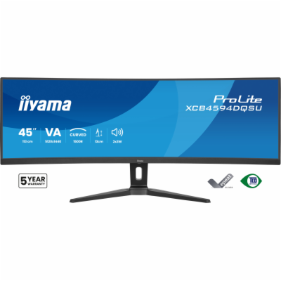 iiyama ProLite/XCB4594DQSU-B1/44,5"/VA/DQHD/75Hz/2ms/Čern...