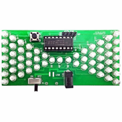 Stavebnice LED přesýpací hodiny, červená