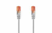 Nedis CCGL85230GY100 - Síťový Kabel CAT6  | RJ45 Zástrčka | RJ45 Zástrčka | U/UTP | 10.0 m | Kulatý | PVC | Šedá | Label