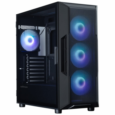 Zalman skříň i3 Neo ARGB V2 Black / ATX / 4x120mm ARGB Fa...
