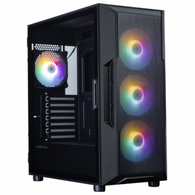 Zalman skříň i3 Neo V2 Black / ATX / 4x 120mm RGB Fan / 2...