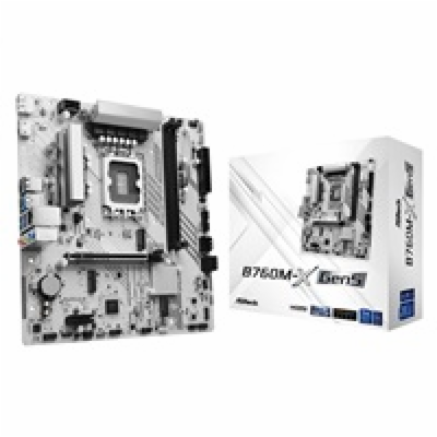 ASRock MB Sc LGA1700 B760M-X Gen5, Intel B760, 2xDDR5, 1x...
