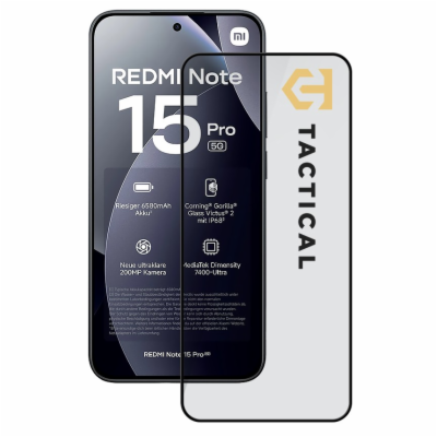 Tactical Glass Shield 5D sklo pro Xiaomi Redmi Note 15 Pr...