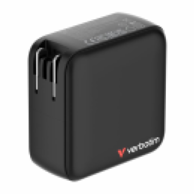 Verbatim Mini GaN nabíječka s displejem, 3× USB-C PD 140 ...