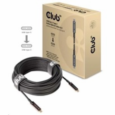 Club3D Kabel USB 3.2 typ C Gen2, aktivní, (M/M), 20m, opt...