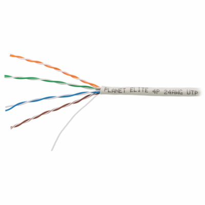 PLANET kabel UTP, drát, 4pár, Cat 5e, Planet Elite, 2404N...