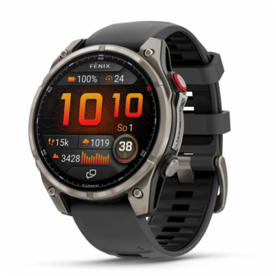 Garmin fenix 8 Pro – 47 mm, AMOLED Saphire,Titanium, černá