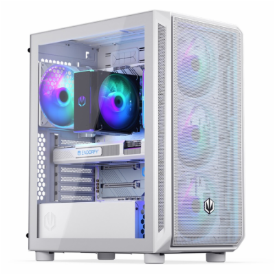 Endorfy skříň Arx 500 White ARGB / ATX / 4x140 ARGB fan (...