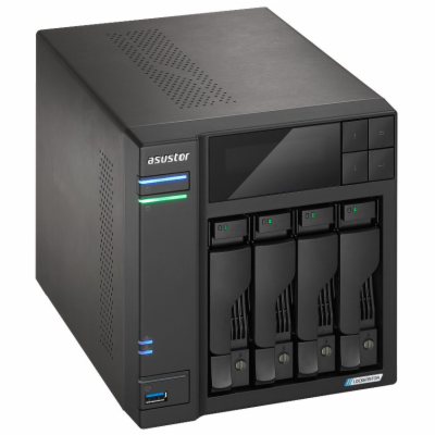 Asustor NAS AS6704T v2 / 4x 2,5"/3,5" SATA III/ Celeron N...