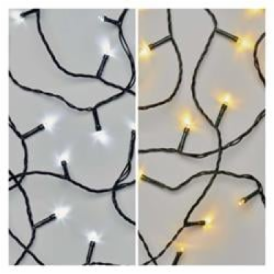 LED vánoční řetěz 2v1, 10 m, venkovní i vnitřní