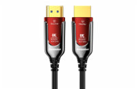PremiumCord Ultra High Speed HDMI 2.1 optický fiber kabel 8K@60Hz,zlacené 10m