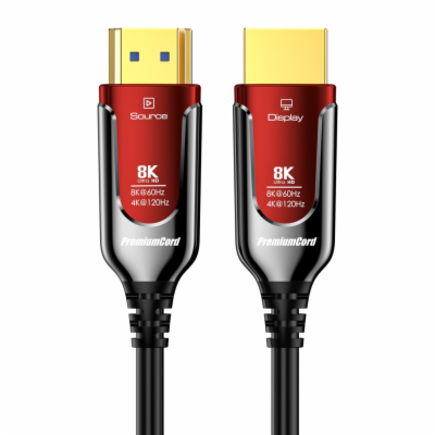 PremiumCord Ultra High Speed HDMI 2.1 optický fiber kabel...