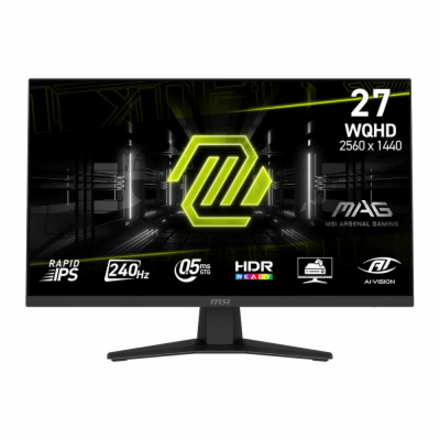 MSI MAG 274QF X24 27"/IPS/QHD/240Hz/0,5ms/Černá/3R