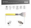 DIGITUS CAT 7A S/FTP, datový kabel – instalační kabel, 500 m, simplex, Cca, GHMT PVP certifikace