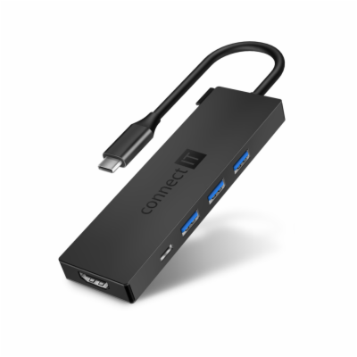 Connect IT USB-C hub 5v1 (USB-C, 3x USB-A, HDMI), externí...