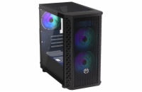 Endorfy skříň Signum M30 ARGB / microATX / 3x120mm ARGB fan / 2xUSB / USB-C / tvrzené sklo / černá