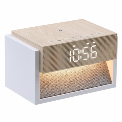IMMAX LED budík DECENT/ bezdrátové nabíjení/ bílý šum/ 20...