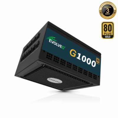 EVOLVEO G1000 PCIe 5.0, zdroj 1000W, ATX 3.0, 80+ GOLD, 9...