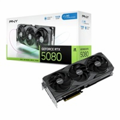 PNY VGA Nvidia GeForce RTX 5080 16GB Triple Fan OC, RTX 5...