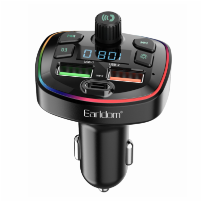 FM transmitter Earldom ET-M71, Bluetooth, USB, 3.1 A – če...
