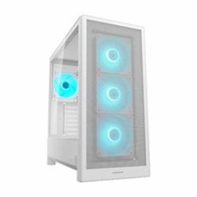 COUGAR PC skříň MX230 White RGB Mid Tower Mesh Front Pane...