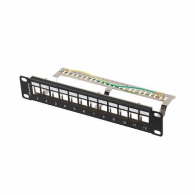 LANBERG PATCH PANEL 12 PORTŮ 1U 19" FTP PRO MODULY KEYSTO...