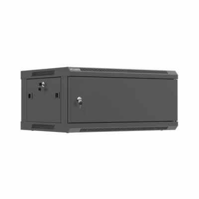 LANBERG  NÁSTĚNNÁ INSTALAČNÍ SKŘÍŇ 19" 4U 600X450 ČERNÉ K...
