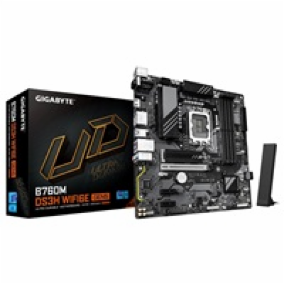 BAZAR - GIGABYTE MB Sc LGA1700 B760M DS3H WIFI6E GEN5, In...