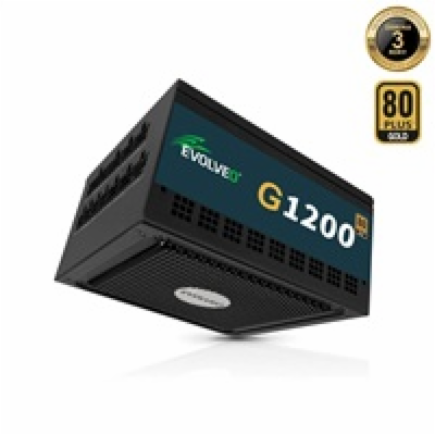 EVOLVEO G1200 zdroj 1200W, 80+ GOLD, ATX 3.1, PCIe 5.1, a...