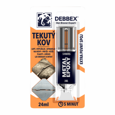 DENBRAVEN Tekutý kov Metal Epoxy 24ml DEBBEX blistr