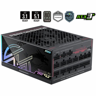 MSI zdroj MPG Ai1300TS PCIE5/ 1300W/ ATX3.1/ akt. PFC/ 12...