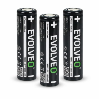 EVOLVEO LiPower 186 Core 2500, Li-ion baterie 18650 (3.7 ...