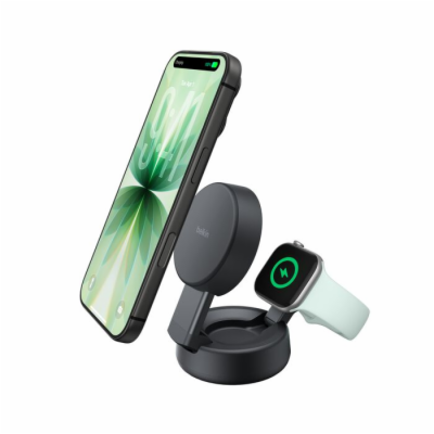 Belkin UltraCharge PRO Qi2 25W 2v1 Magnetická nabíječka p...